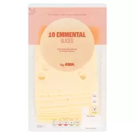 10 Sliced Emmental Cheese 250g