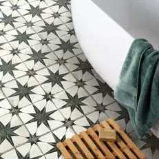Scintilla Black Star Pattern Tiles