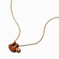 Swinging Sloth Pendant Necklace