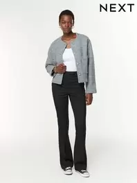 Black Tailored Bootcut Trousers