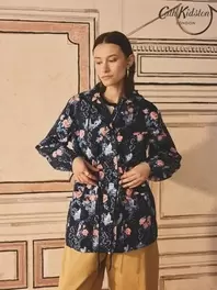 Cath Kidston Navy Dilly Dolly Rain Jacket
