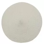 Circular Ribbed Placemat - Linen