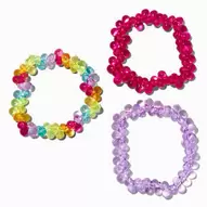 Claire's Club Rainbow Balloon Stretch Bracelets - 3 Pack