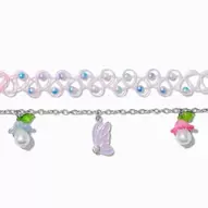 Claire's Club Butterfly & Mushrooms Chain & Tattoo Choker Necklaces - 2 Pack
