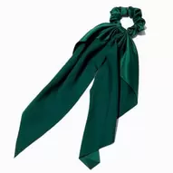 Dark Green Hair Scrunchie Scarf