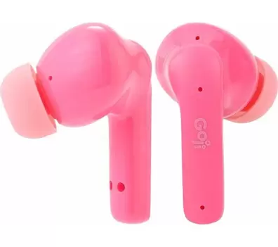 GOJI GKDTWSP24 Wireless Bluetooth Kids' Earbuds - Pink