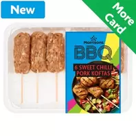 Morrisons BBQ 6 Sweet Chilli Pork Koftas 340g
