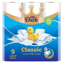 Little Duck Classic Luxury Toilet Tissue 9 Rolls