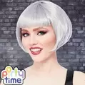 Creepy Town Halloween Costume Wigs - Short Grey