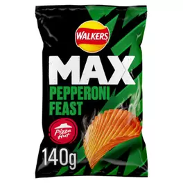 Max Pizza Hut Pepperoni Feast Sharing Crisps 140g