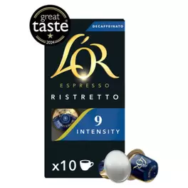 Espresso Ristretto Decaf Coffee Pods x10 Intensity 9