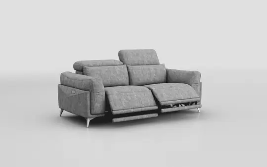 Gattolino 3 Seater Power Recliner Sofa with Manual Head Tilt