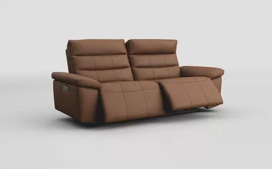 Tipano 3 Seater Power Recliner Sofa with Manual Head Tilt
