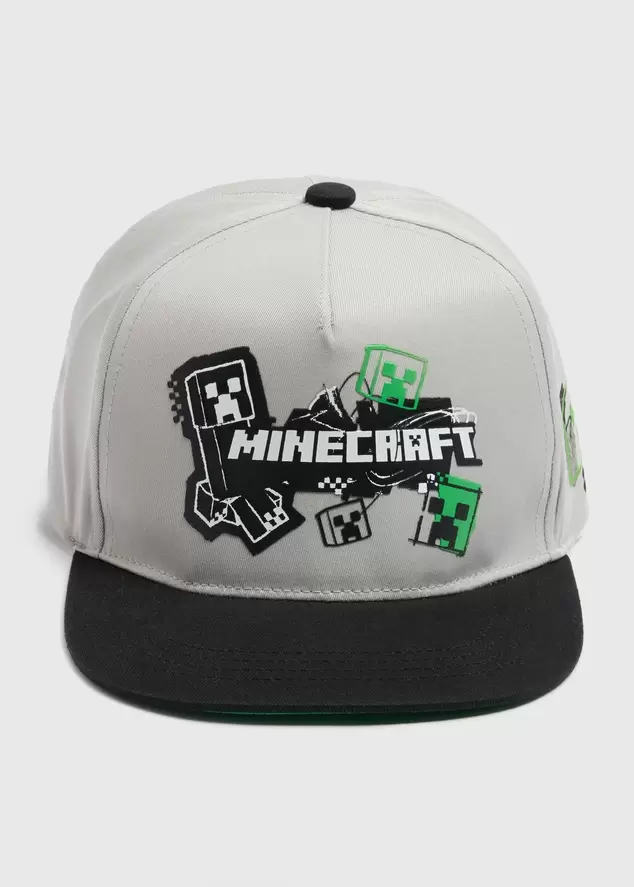 Boys Minecraft Grey Cap