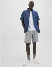 Slim Fit Linen Rich Chino Shorts