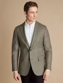 Slim Fit Pure Wool Twill Blazer