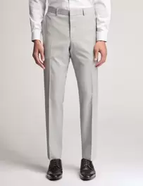 Slim Fit Wool Rich Flat Front Trousers