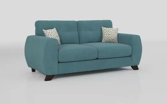 Living Aspen Fabric 3 Seater Standard Back Sofa