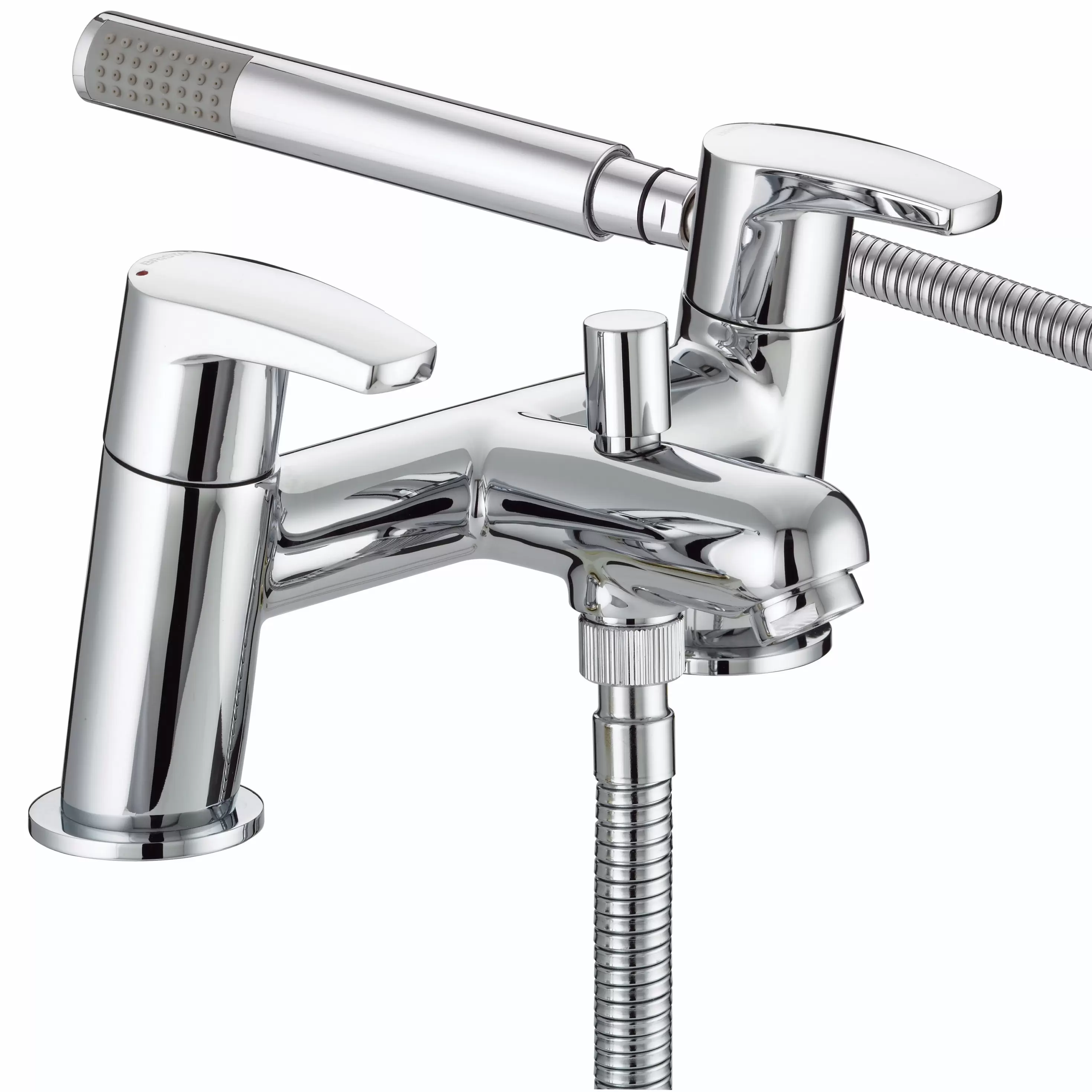 Bristan Divine Polished Chrome effect Surface-mounted (2TH) Shower mixer Tap