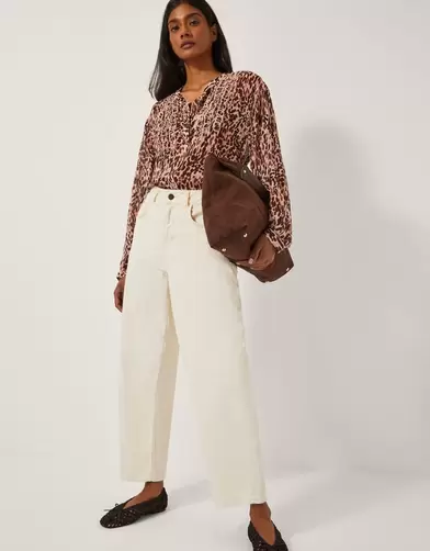 Sisi Animal Print Blouse Pink