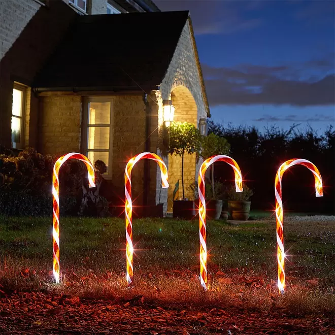 Three Kings Candy Cane Stakes Large Set 4