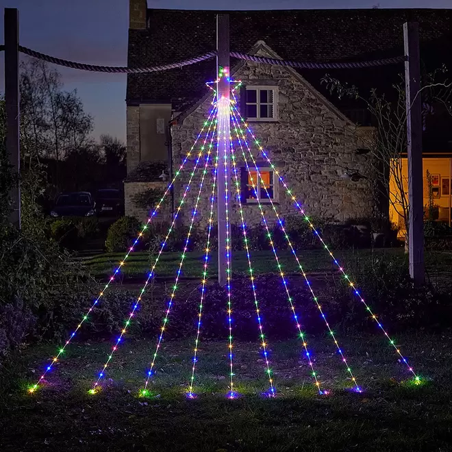 Three Kings Multi Coloured 3M Shooting Star