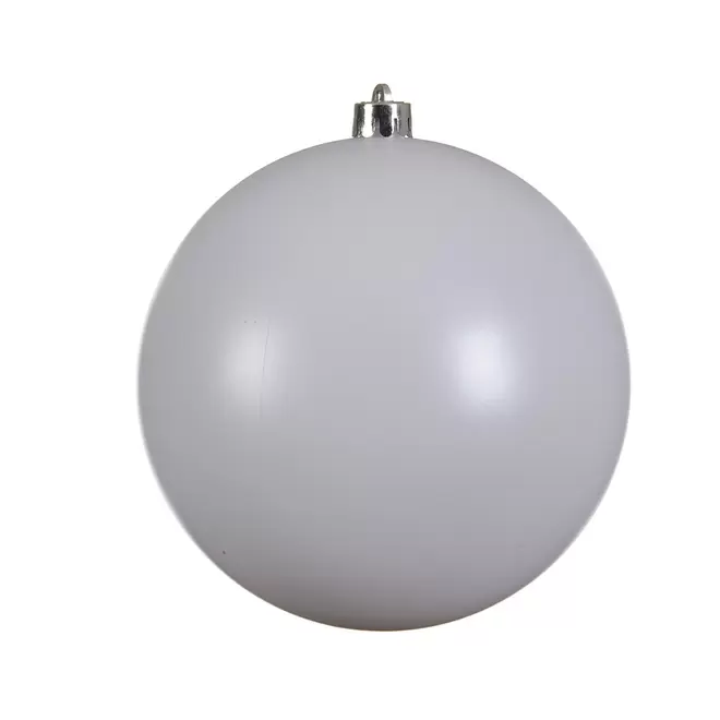 Decoris Shatterpoof Bauble (14cm) - Winter White
