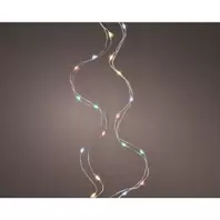 Multi-Colour Micro String Lights with Silver Wire
