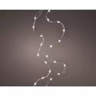 Cool White Micro String Lights with Silver Wire