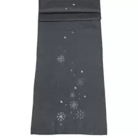 Peggy Wilkins Snowstar Runner Pewter - 35x190cm