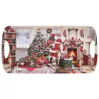 Santa on Christmas Eve Medium Tray