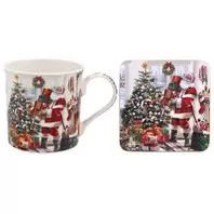 Santa Mug & Coaster Set