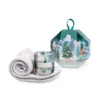 Heart and Home Cosy Candle & Socks Gift Set