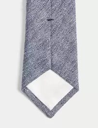 Herringbone Silk Blend Tie