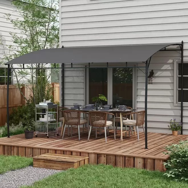 Outsunny 3 x 4m Metal Frame Garden Pergola
