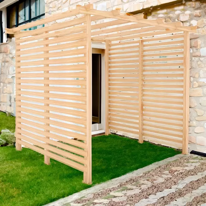 Shire GB 8 x 8ft Ivy Pergola Kit with Sides