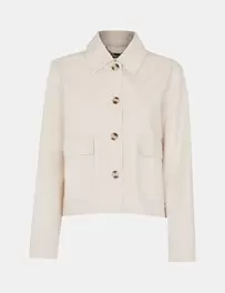 Pure Cotton Collared Short Jacket