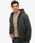 Borg Lined Zip Hoodie