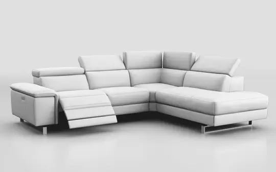 Viserba 3 Corner 2 with Left Hand Facing Power Recliner, Right Hand Facing Chaise & Manual Head Tilt