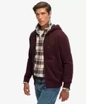 Essential Logo Half Brushed Zip Hoodie