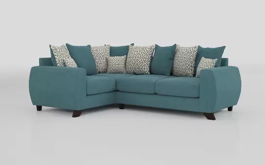 Aspen Fabric 1 Corner 2 Scatter Back Sofa