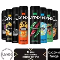Lynx XL 48-Hour High Definition Fragrance Body Spray Deodorant, 12 Pack, 200ml