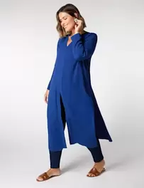 V-Neck Longline Tunic