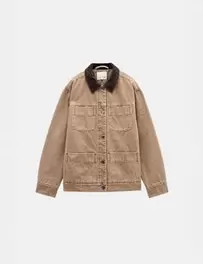 Pure Cotton Oversized Trucker Jacket