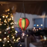 Santa Hot Air Balloon Light with Flame Effect