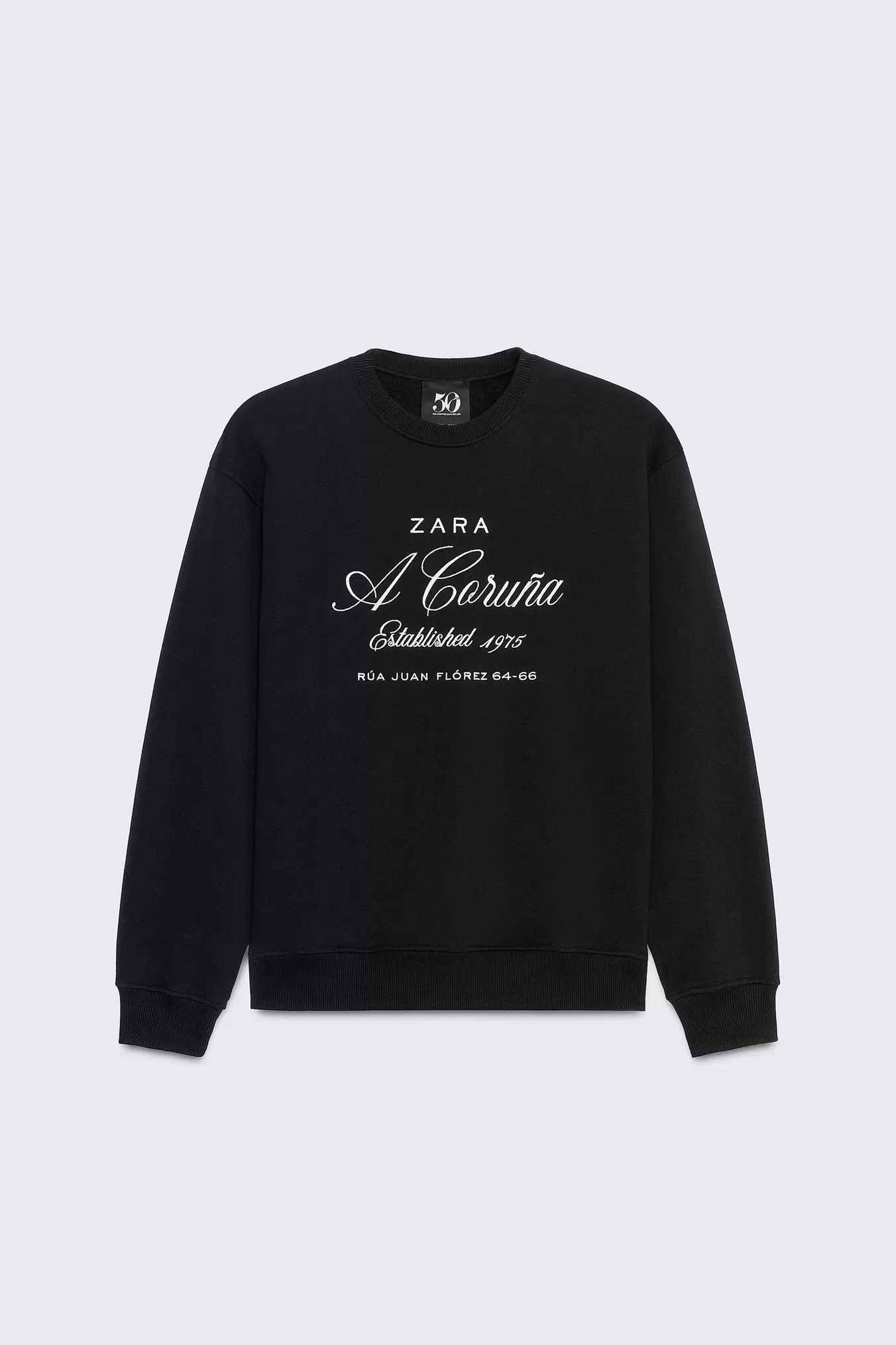 50TH ANNIVERSARY EMBROIDERED CREW NECK SWEATSHIRT