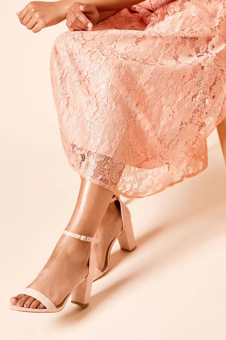 Wide Fit Spark High Block Heel Sandals