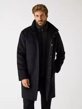 Wool blend coat