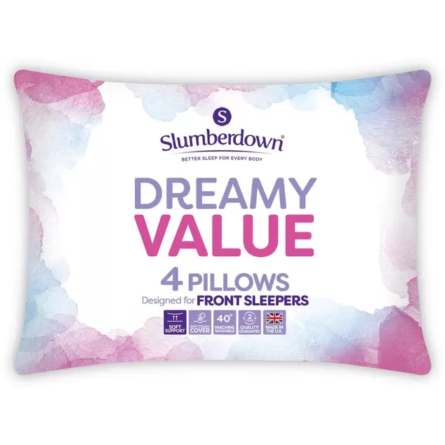 Slumberdown 4 Pack Dreamy Value Pillows