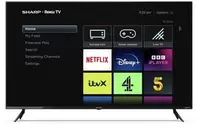 Sharp 4T-C50FJ0KL1FB 4K UHD LED HDR Frameless 50'' Smart Roku TV - Black A